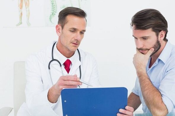 Visiting a doctor for calculous prostatitis