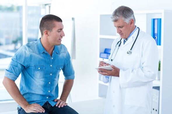 Visiting a doctor for chronic prostatitis